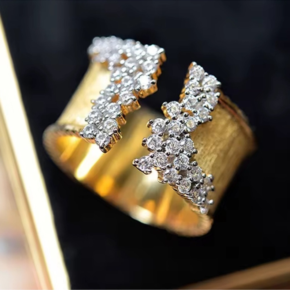 Couture Gold Adjustable Ring - Picture 8 of 11